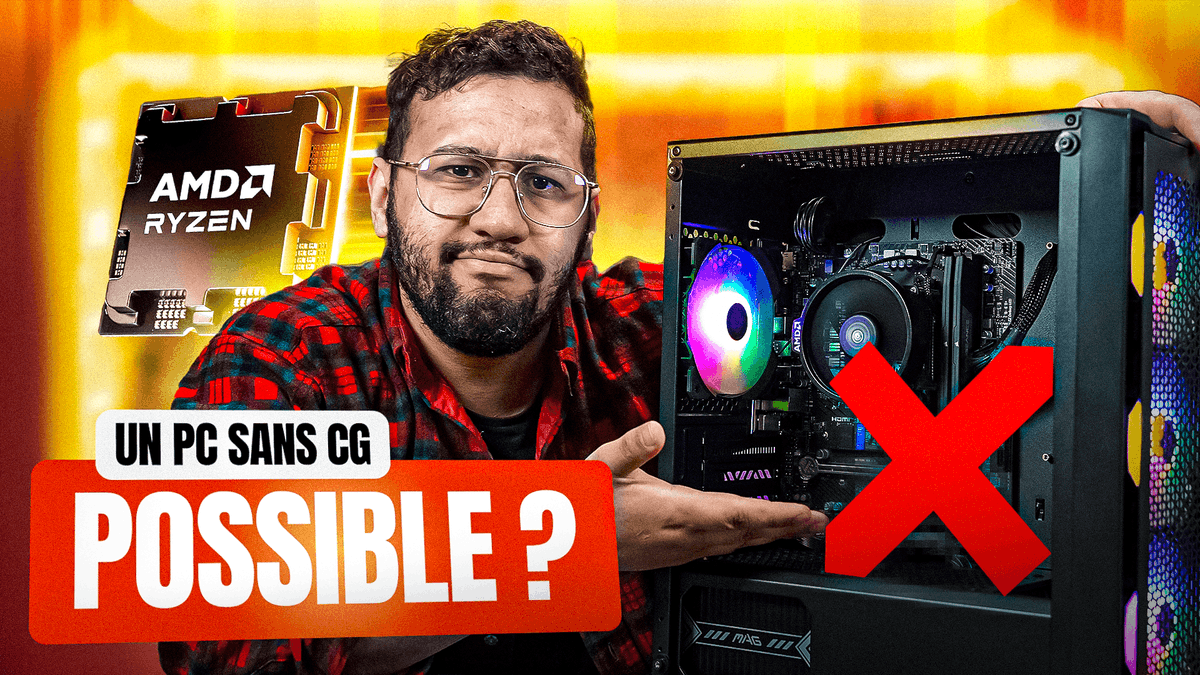 Jouer sans avoir de carte graphique est désormais possible ! Voici un PC avec un Ryzen 8700G, et juste ce CPU ! youtu.be/i51GPJq_mrU