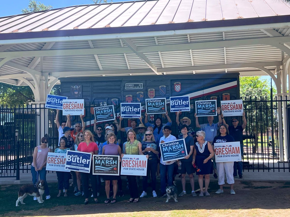 LD4 is fired up and ready to elect @KarenGreshamAZ, @KelliButlerAZ and re-elect Sen @ChristinePMarsh! #FlipTheLeg