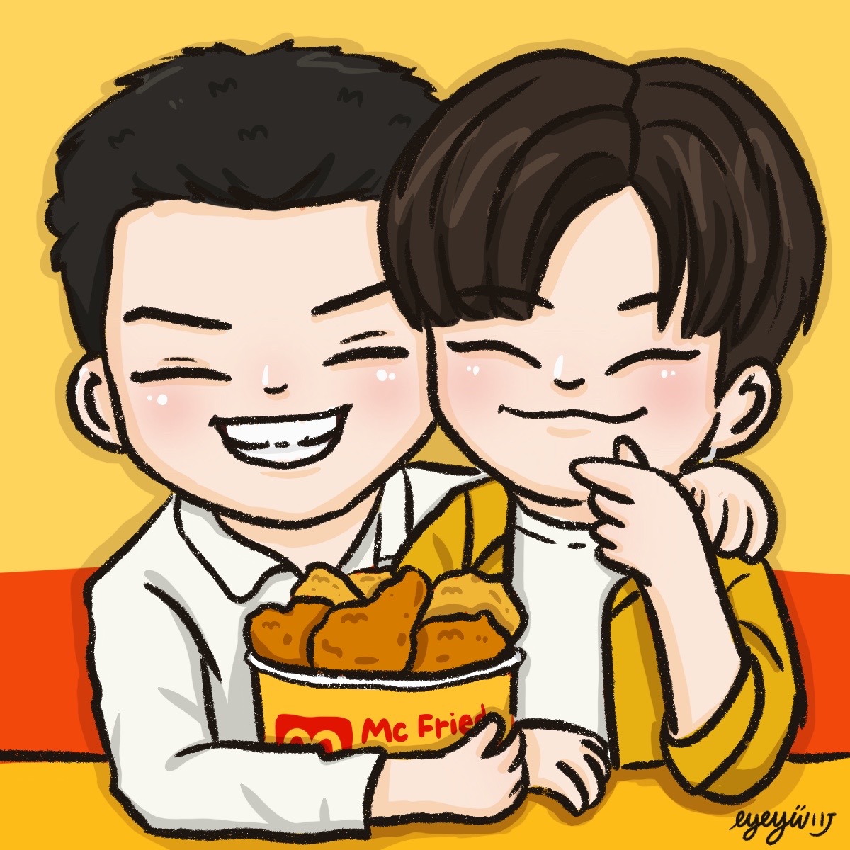 Day25
'ไก่ทอดแมค ถ้าได้ลอง... แล้วจะรัก 🍗🍟🍔💛'
#DaouOffroadXMcdonalfrieschicken
#ต้าห์อู๋ออฟโรด #DaouOffroad 
#EyeyiixFanart