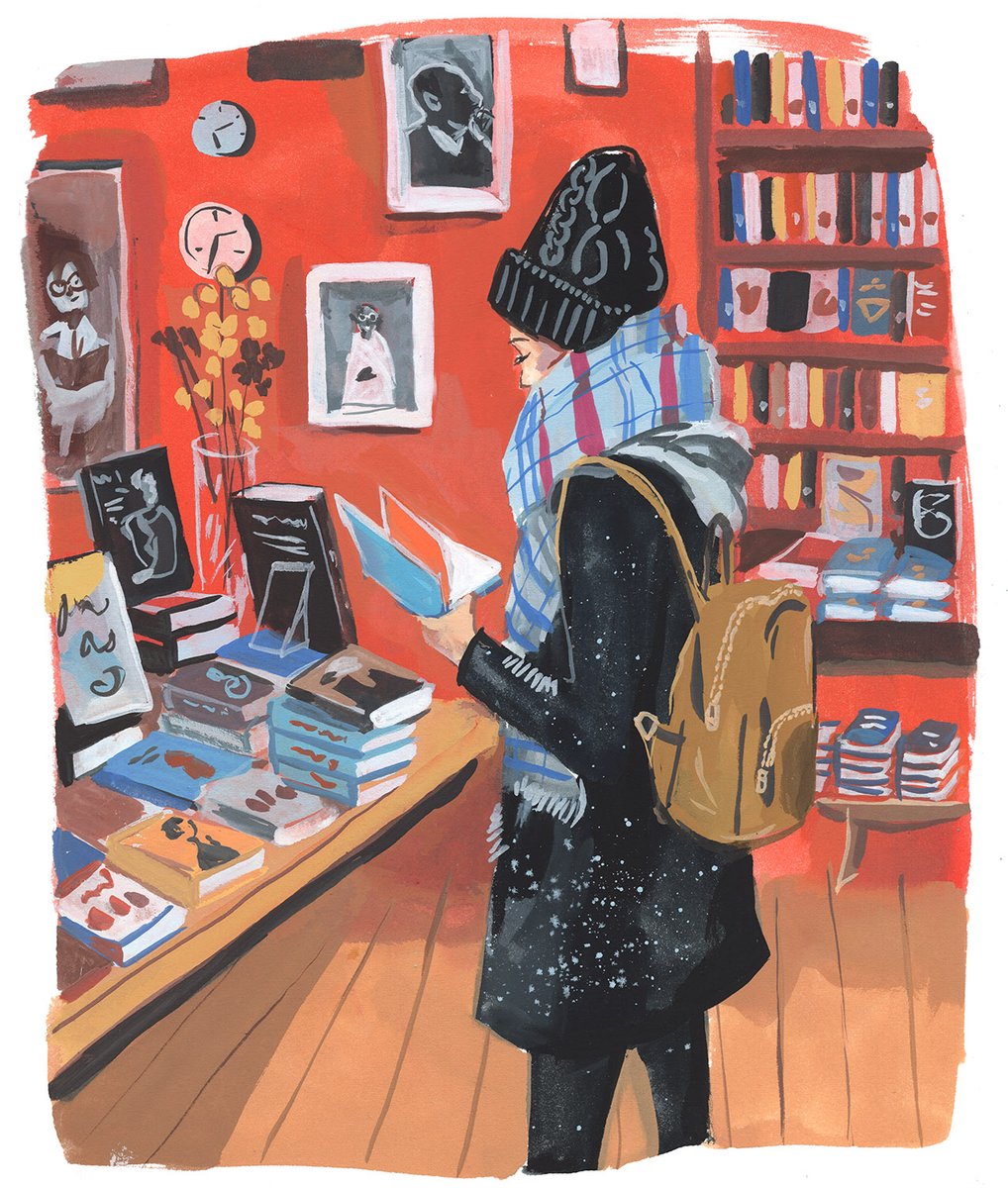 It's #IndependentBookstoreDay ! What's your favorite Bookstore? this is Book Culture in NYC!

#independentbookstore #bookstore #illustration