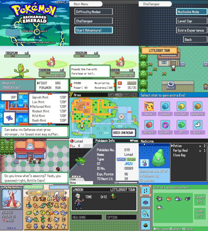 Now Pokémon Recharged Emerald.

If the changes of Emerald Enhanced seem like too much for you or you want to experience the original story once more, then this is the perfect hackrom for you.

This is again an enhanced version of Emerald but preserves the original story and…