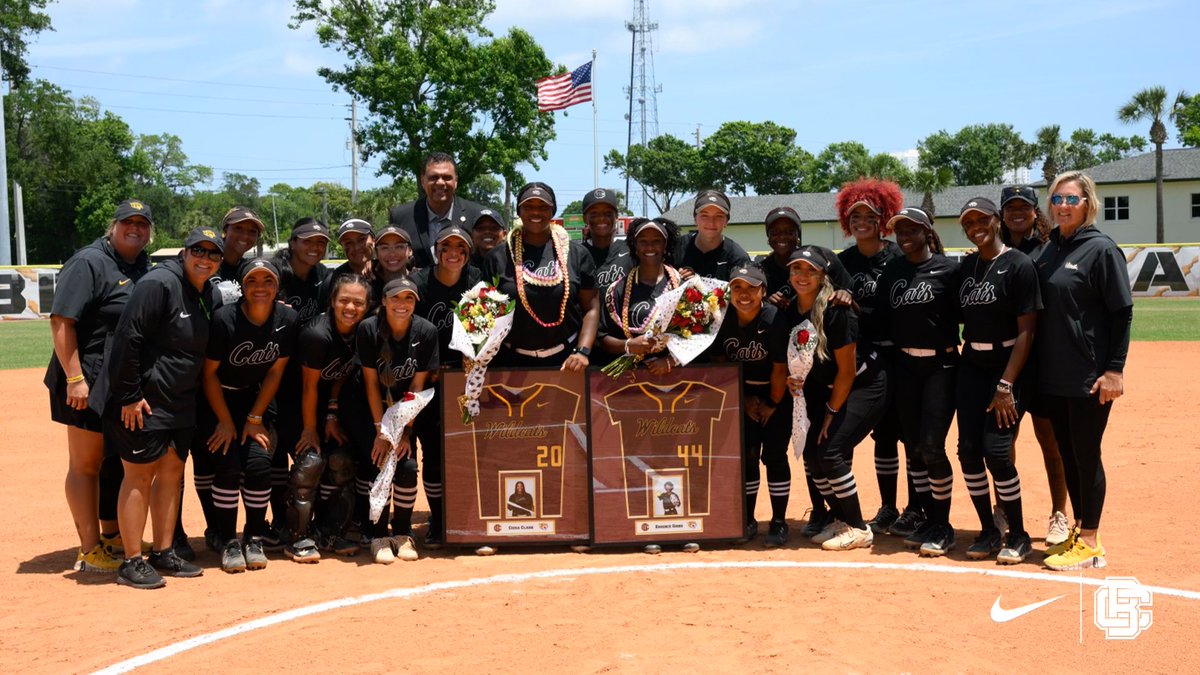 BCUsoftball's tweet photo. Thank you, seniors! 😼💪🏾 We appreciate all of your time, effort and dedication to the B-CU softball program! 

#𝙃𝙖𝙞𝙡𝙒𝙞𝙡𝙙𝙘𝙖𝙩𝙨 | #𝙋𝙧𝙚𝙮𝙏𝙤𝙜𝙚𝙩𝙝𝙚𝙧 https://t.co/Gjywlwol1a