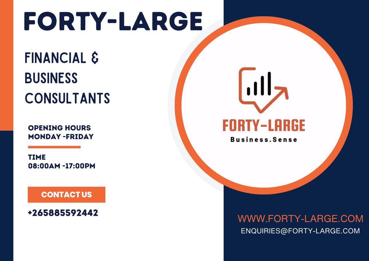 FortyLarge21's tweet photo. We are there to support your business in financial management and strategic https://t.co/wfJyFZhlWX notch business development services at affordable rates.Visit us at our Area 3 office along Livingstone Road towards Bishop Mackenzie International School. https://t.co/D9fKSCbqLX