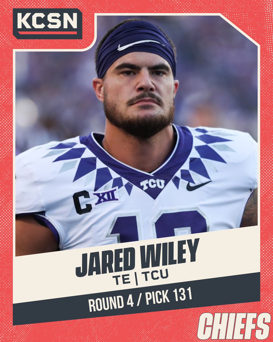 The Kansas City Chiefs have selected TE Jared Wiley with the 131st overall pick! #NFLDraft