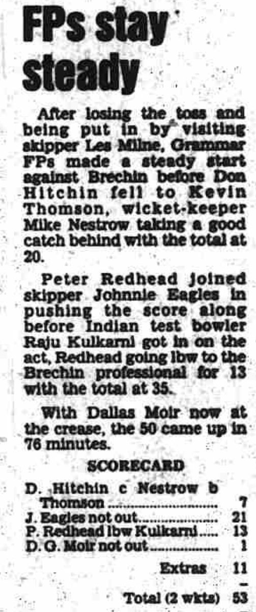 #Season1987 
<a href="/AberdeenCricket/">AGSFPs Cricket Club</a> v <a href="/BrechinBucs/">Brechin Buccaneers</a>