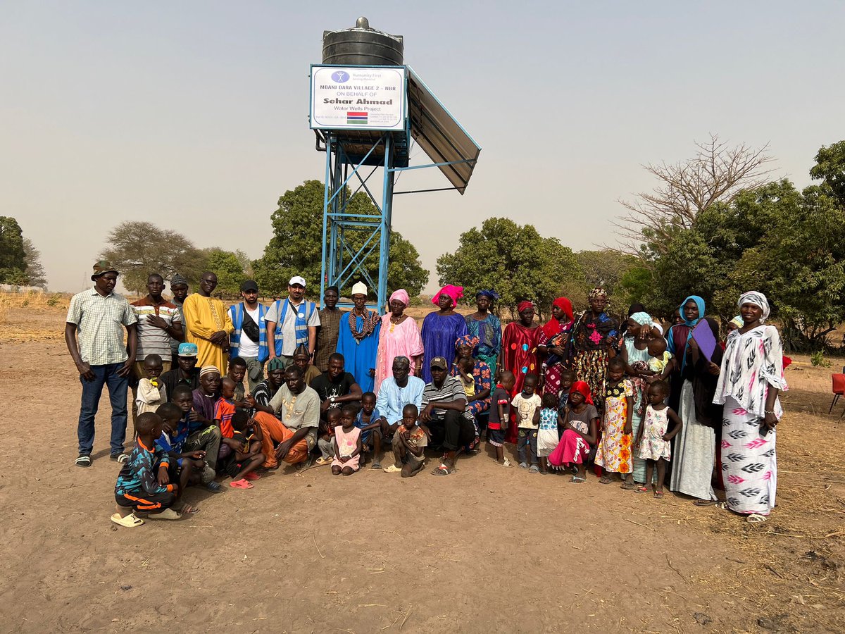 Solar #water borehole in the village of Mbanj Dara in #Gambia