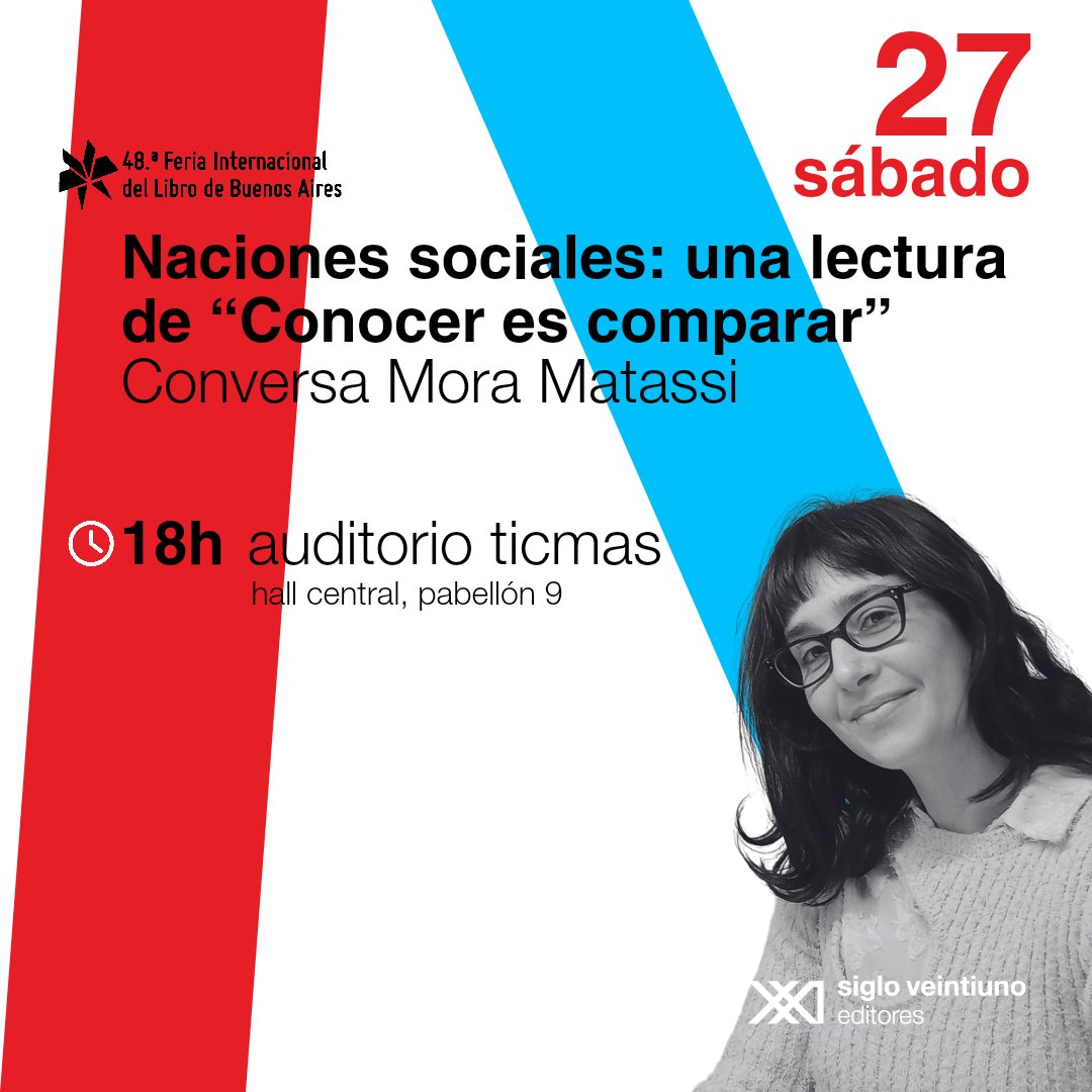 ¡Hoy! Nos vemos en un ratito en la @ferialibro con las genias de @moramatassi @natyaruguete @natalischejtman y Euge Mitchelstein para conversar sobre redes sociales. A las 16.30hs en Espacio Ñ A las 18hs en Ticmas #redes #FeriaDelLibro #RedesSociales