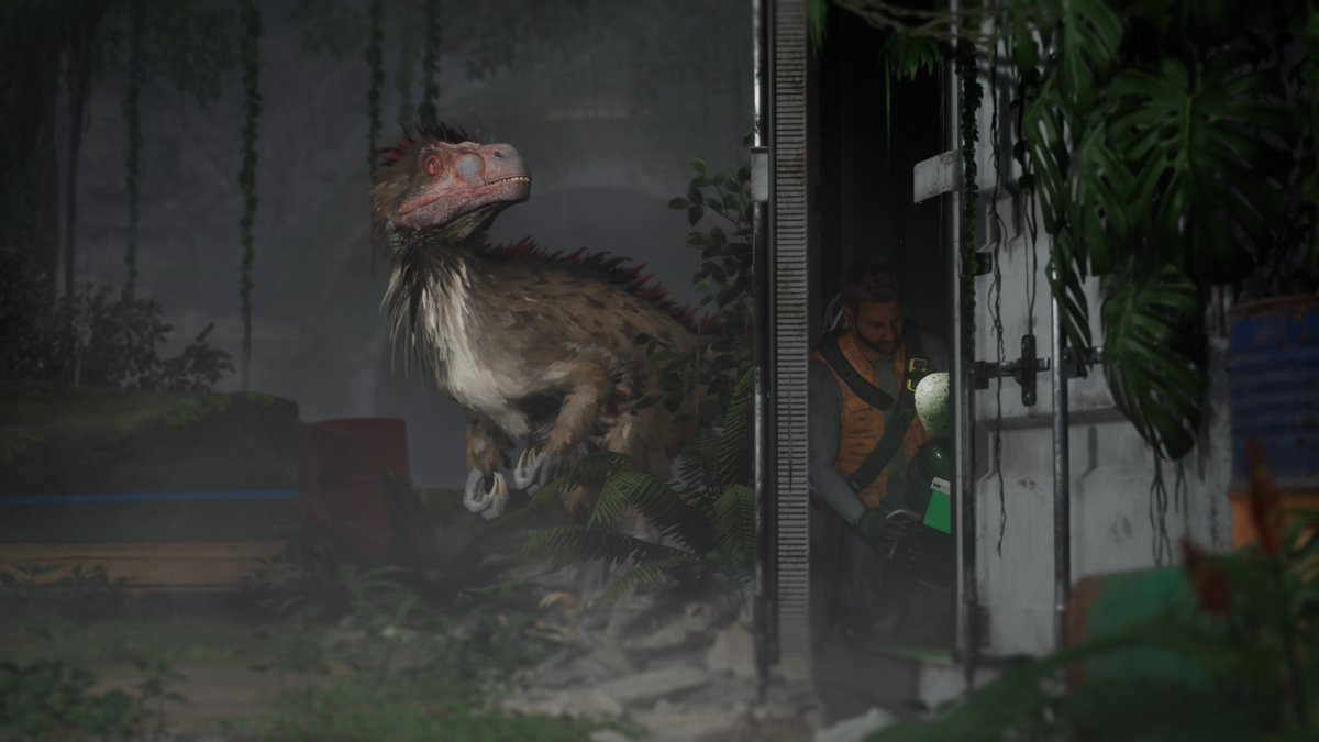 deathgroundgame's tweet photo. Utahraptors are able to track the scent of their stolen eggs, and should they catch you in possession of one...

#screenshotsaturday #UE5 #gamedev https://t.co/mdufwUBtop