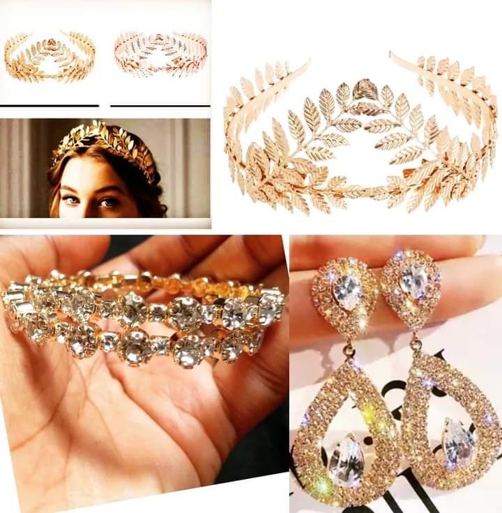 #YCCOCollections #array of #highquality, #goldplated #leafcrown :10,000 naira & it's available in #rosegold .#bling #2row #bangle :6,000 & #gold #earrings :4,000 naira

#lagosjewelryshop 
#lagosaccessoriesstore 
#lagosaccessoriesseller 
#nigerianjewelrystore 
#lagosaccessories
