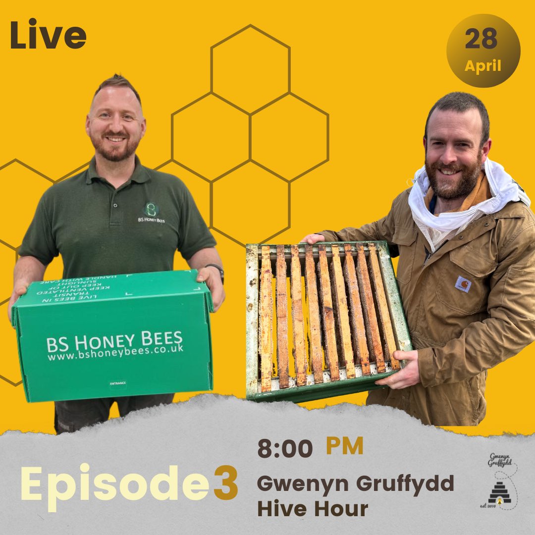 In tomorrow’s YouTube/ Podcast live we have Daniel Bates from <a href="/bshoneybees/">BS Honey Bees</a> !

A commercial bee farmer that’s built a successful enterprise with his business partner, Tristan. BS Honeybees is one of the largest Nuc production businesses in the U.K as well as being one of the