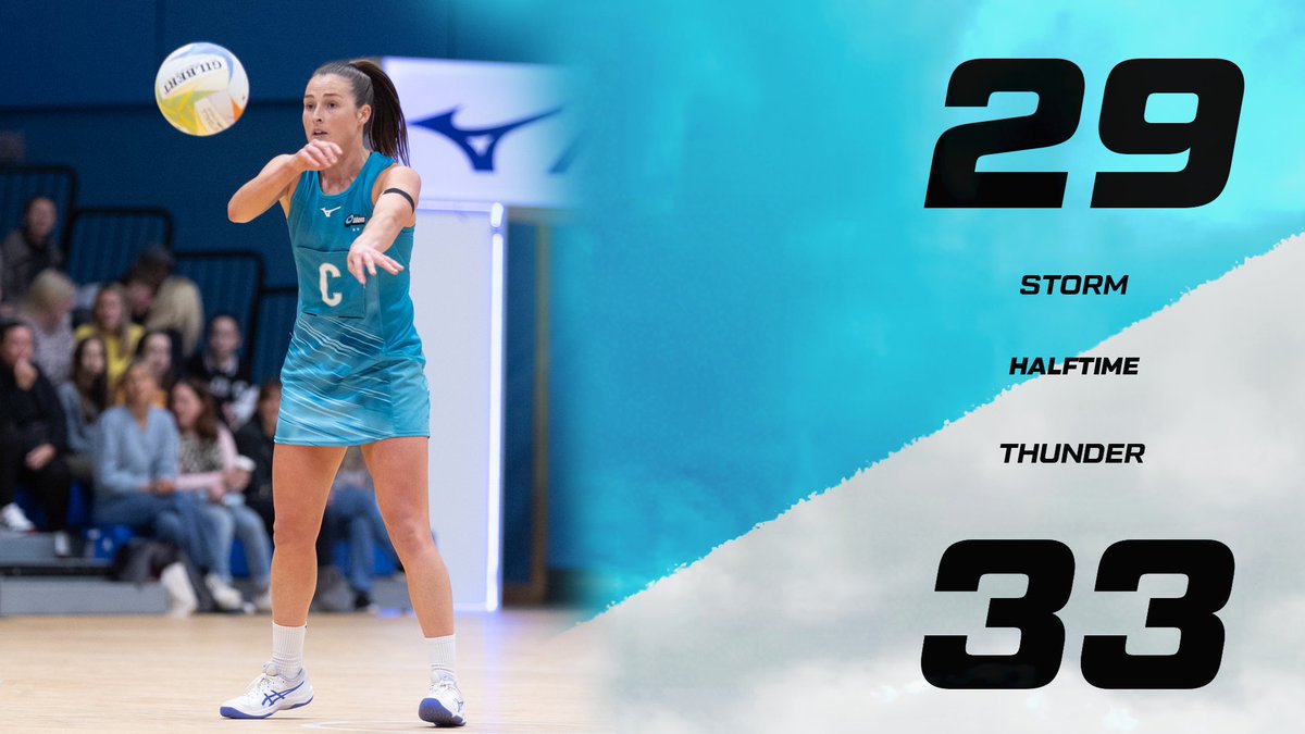 Tight first half, BIGGG second half coming up 🌀 #SurreyStorm #SeeUsNow