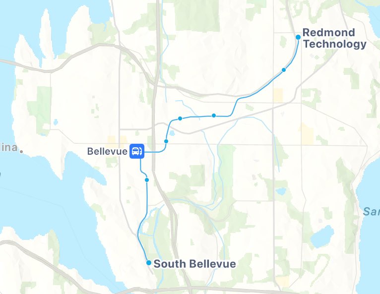 congratulations to bellevue, washington on becoming the smallest city in america to have their own high capacity rail rapid transit system