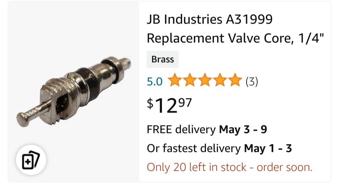 @BadMedicalTakes This is a standard Neoprene seal replacement valve core. (for a tire valve stem). It is NOT a 'tracker' 🤣🤣🤣