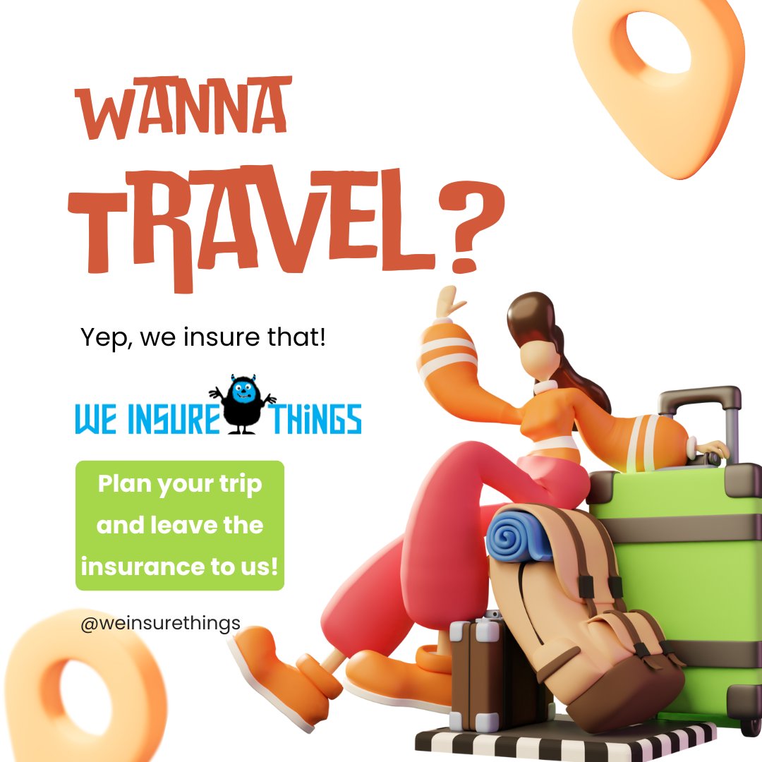 Hey, globetrotter! Planning your next big #adventure? Look into our #travelinsurance, and remember to #protectwhatmatters by choosing We Insure Things! #insurance hubs.li/Q02vfFHy0