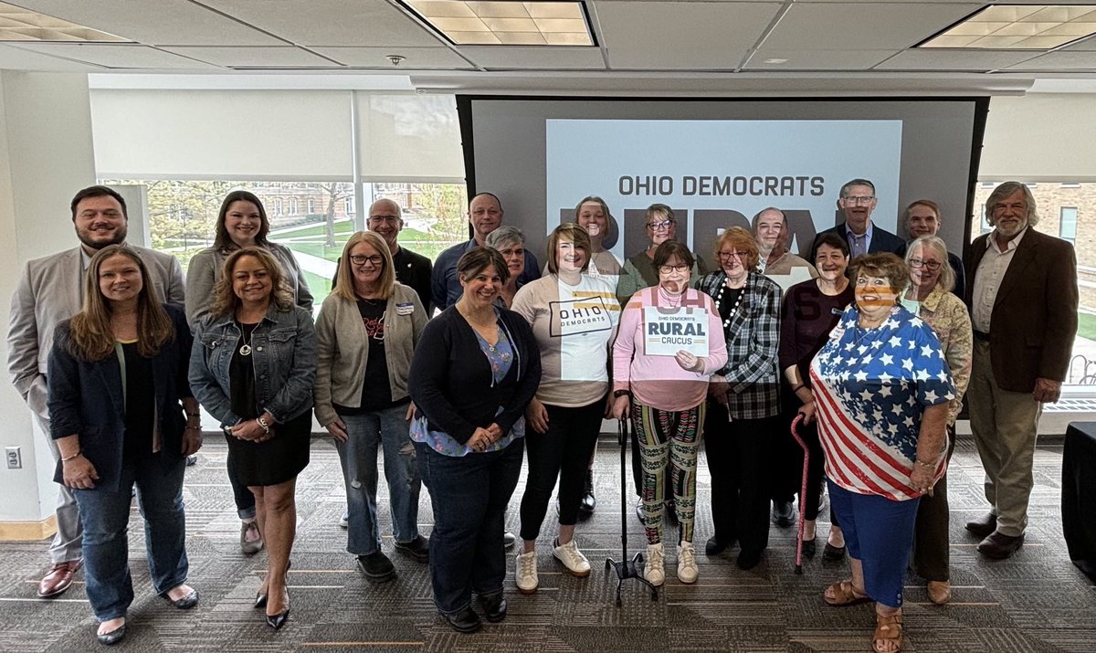 The newly organized Ohio Democratic Party Rural Caucus held its first in-person event last weekend. In every corner of the state, Ohioans are energized to take their rights back from out-of-touch politicians 💪