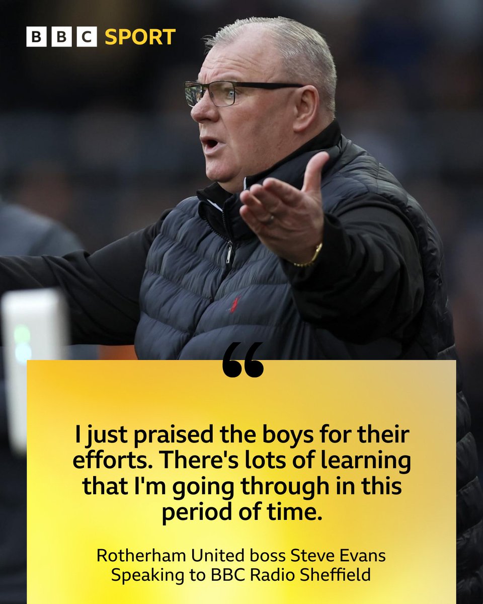 LISTEN | Rotherham United boss Steve Evans on their 2-0 defeat away at Bristol City. The Millers have failed to win on the road all season. 🎧👉bbc.co.uk/sounds/play/p0… #RUFC | @BBCSheffield