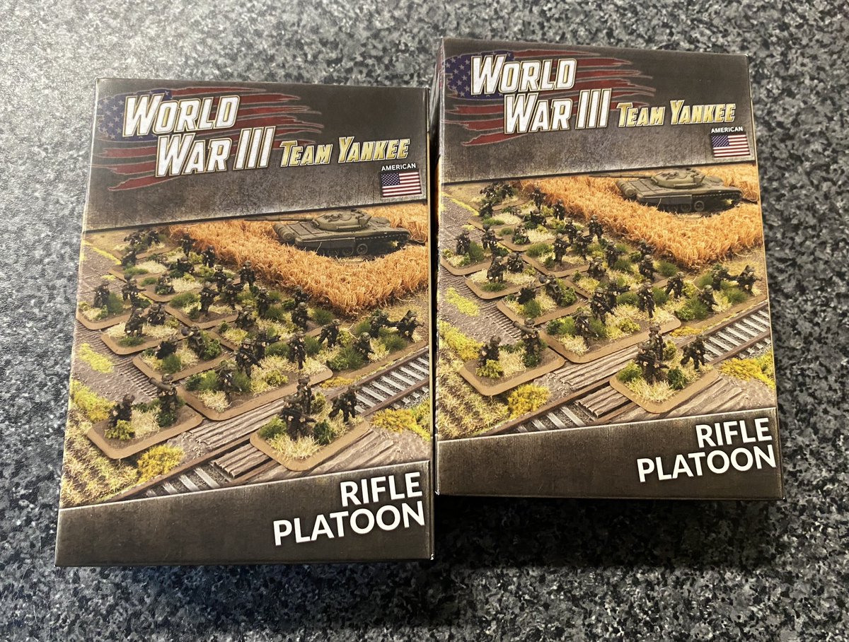 PaintsDb's tweet photo. As if my collecting/gaming/painting was eclectic enough, today the postie brought two 15mm US Marine infantry platoons…. Now I need a few AAV’s and “other” marine support and to decide if I paint them in woodland or desert camo 🤔
#teamyankee #coldwarwargaming #battlefront https://t.co/ktwJQBaqZs