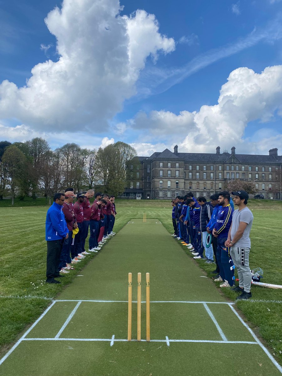 A minutes silence was held today in honour of Paul Reynolds prior to our 1st game of the season today. A brilliant man and crucial to the wonderful place cricket in Leinster is today 🏏🏏 @cricketleinster