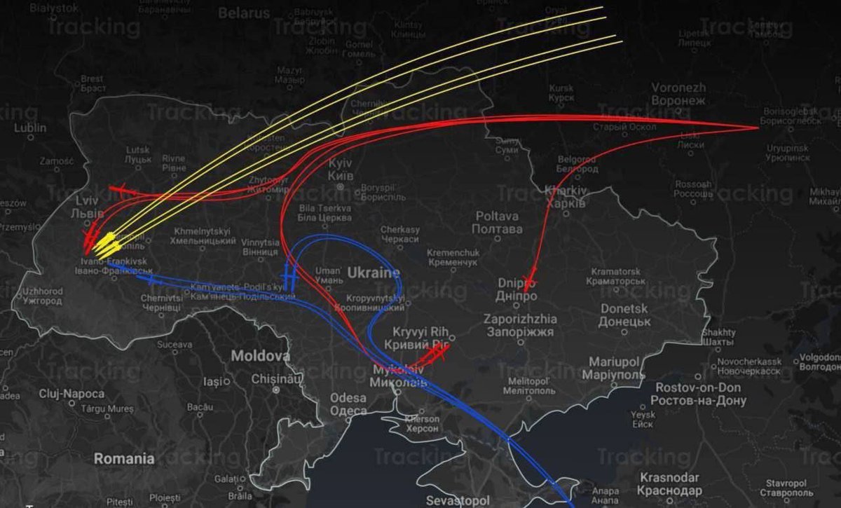 🇺🇦🇷🇺 Esta noche, las fuerzas rusas lanzaron 34 misiles de varios tipos. De ellos, 21 fueron interceptados por defensas aéreas. Los rusos atacaron la infraestructura energética de Ucrania en las regiones de Dnipropetrovs'k, Ivano-Frankivsk y Lviv. 4 plantas energéticas