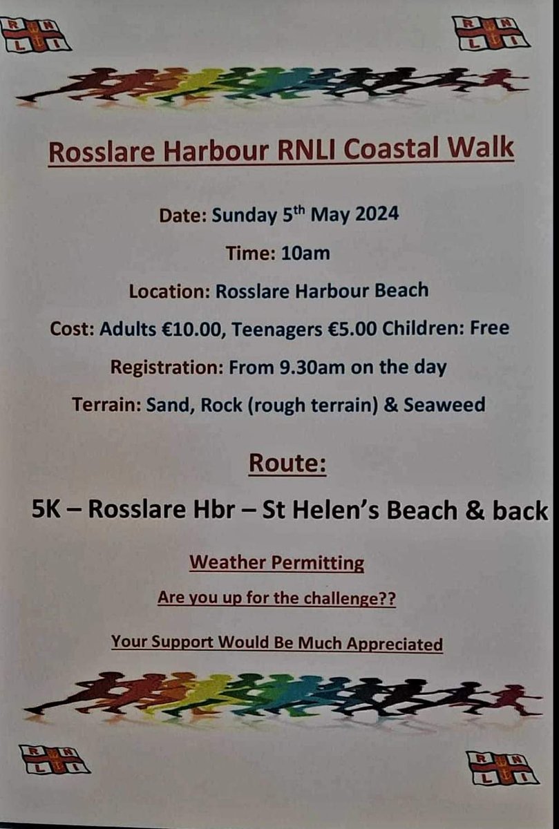 Annual coastal walk at #Rosslareharbour is always a lovely event!