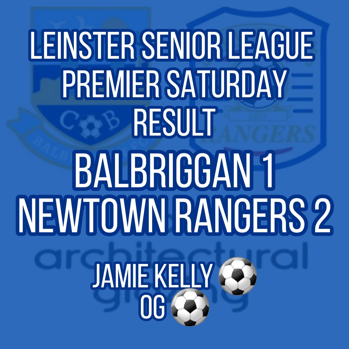 Another valuable 3pts for our Saturday side today away to Balbriggan FC.

We'd like to wish the Balbriggan player who picked up what looked like a bad injury, a speedy recovery. #TheTown 🔵⚪️🔵⚪️🔵 @LSLLeague