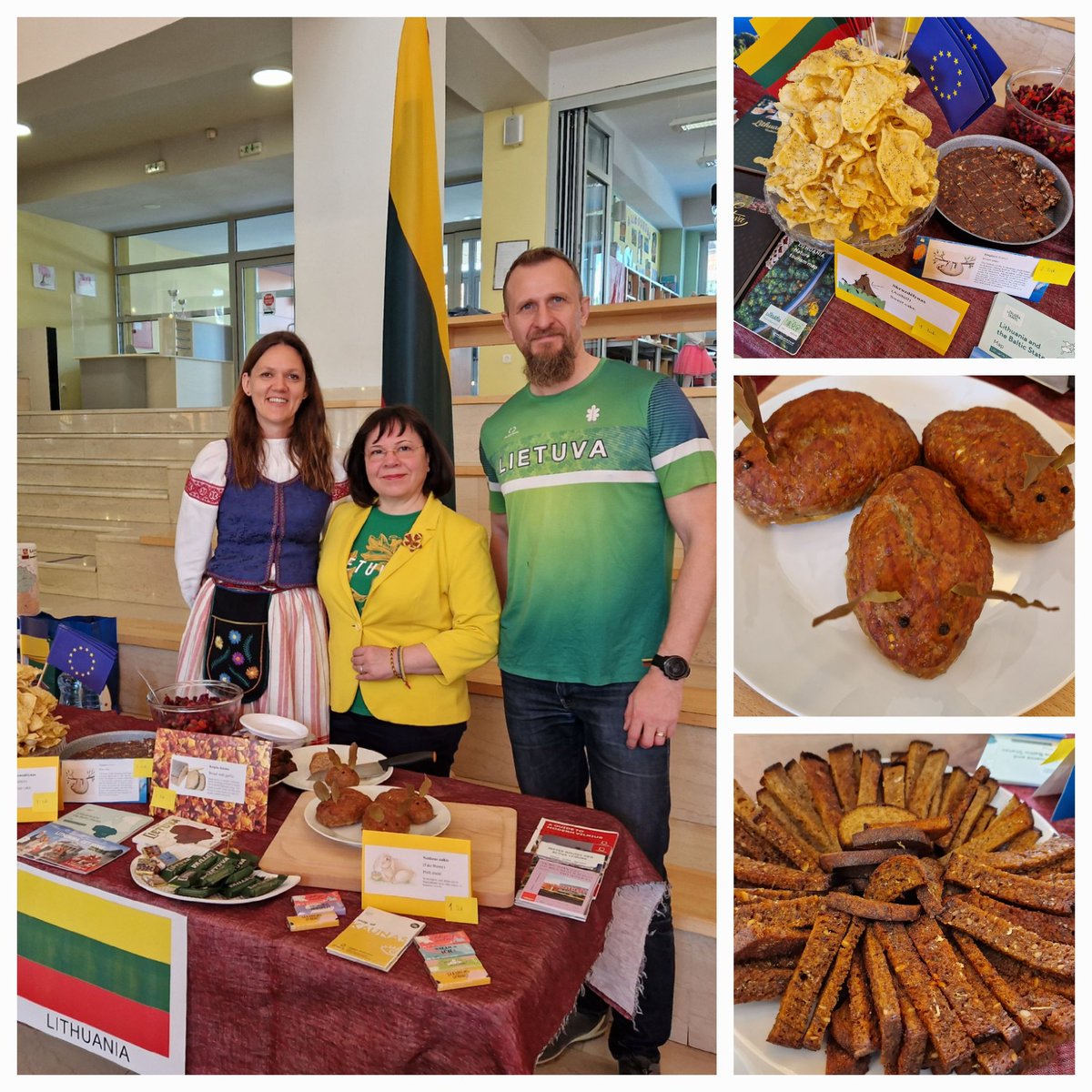 🇱🇹Lithuanian culinary heritage through home cooking traditions at Family Day, hosted by Nova International School in Skopje.  #LithuanianCuisine #FamilyDay #NovaInternationalSchoolSkopje