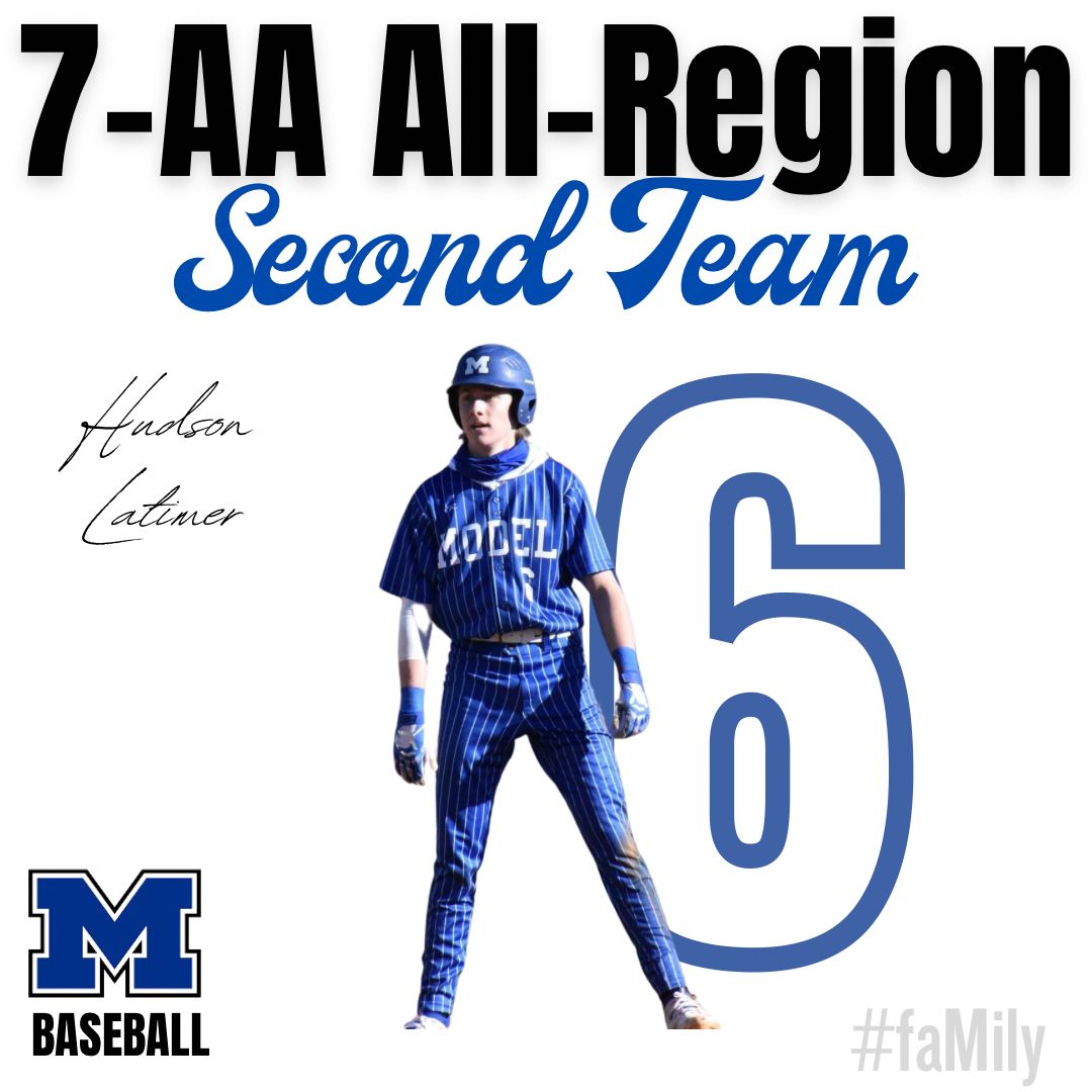 modelbaseball's tweet photo. Hudson Latimer- Second Team All-Region https://t.co/Hx8a9dIHuA