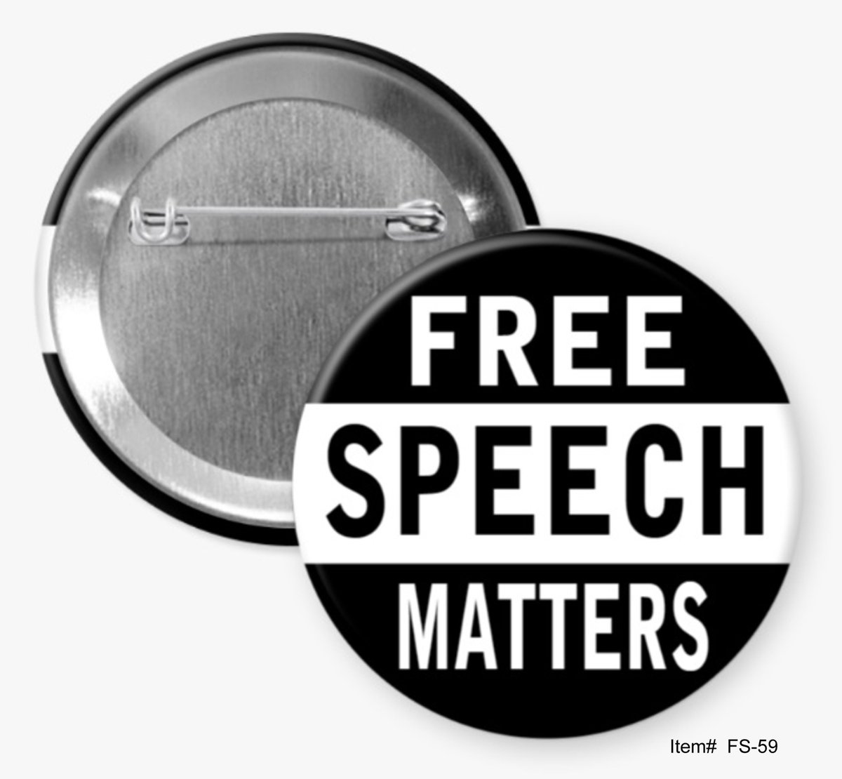 Support the fight against "Censorship" with a Free Speech button from Hommel's Buttons for World Press Freedom Day.  It is annually observed on May 3.  Here are 4 of them.

Here is the link to all of the Free Speech Buttons.
hommelsbuttons.com/free-speech-bu…

#FreeSpeech