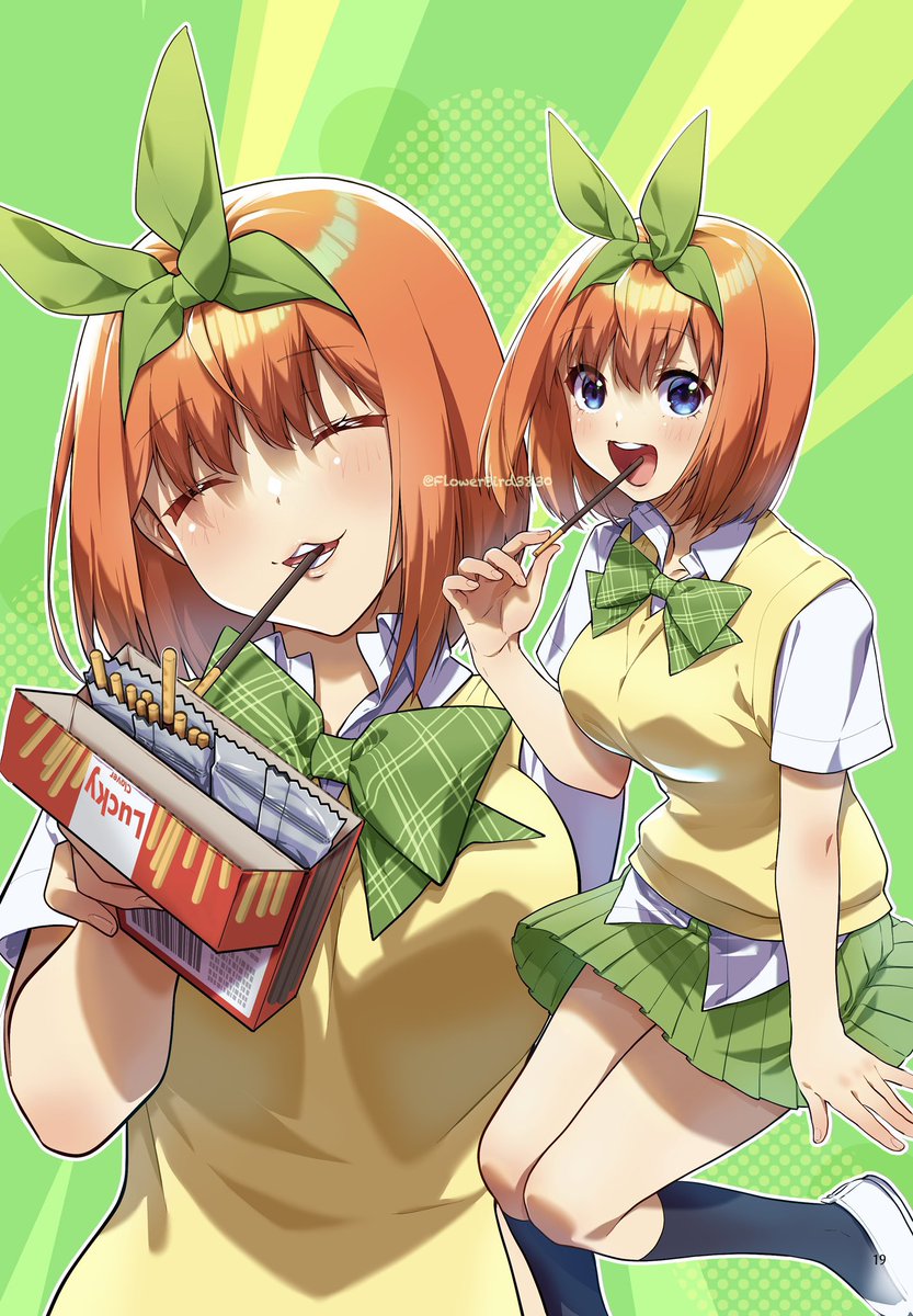 再掲ですが( ´ ▽ ` )🍀 #五等分の花嫁 #中野四葉 #四葉の日