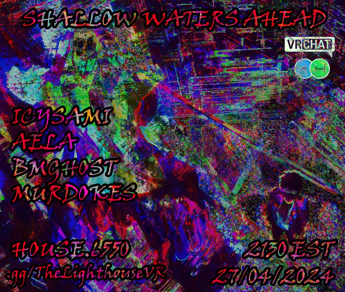 TONIGHT
<t:1714267800:>

See You Soon.

#vrc #vrchat #vrcevent #vrparty #vrpartyhub #vrchatevent #vrevent #vr #metaverse #quest2 #quest3 #pico4 #steamvr #oculus