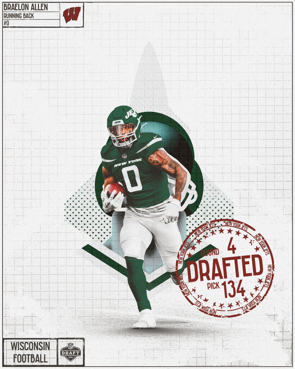 BadgerFootball's tweet photo. The kid is going pro 😈

#OnWisconsin x #NFLDraft https://t.co/uGO97GT9YK