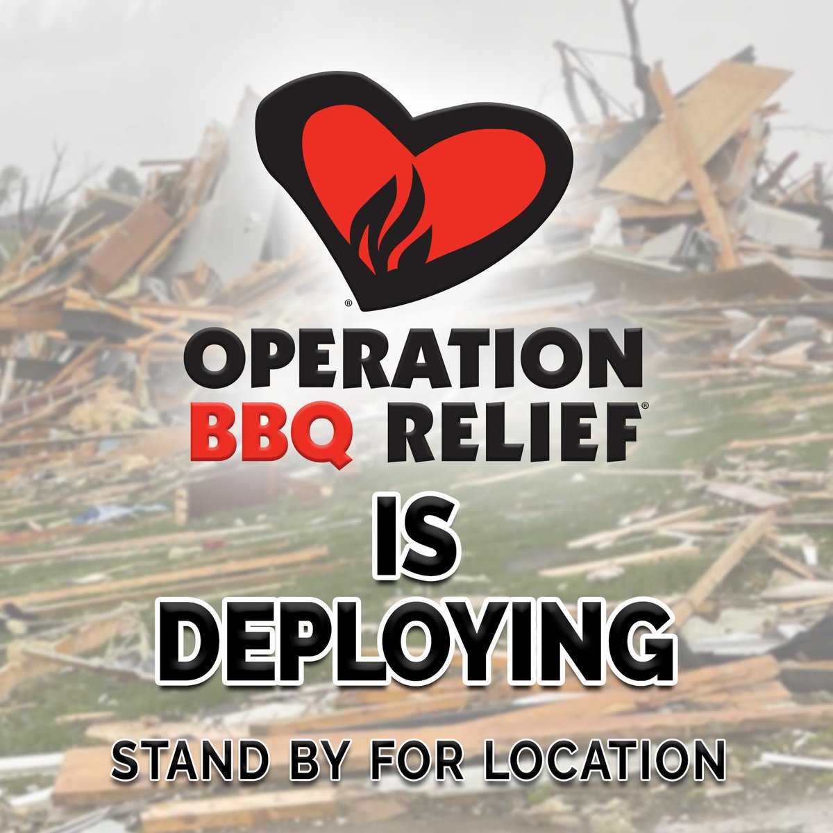 Operation BBQ Relief is deploying to Nebraska. Please stand by for specific location announcements. If you have any information or require assistance, including mass feeding needs, please contact us at Operations@obr.org. Volunteer needs are unknown at this time.
