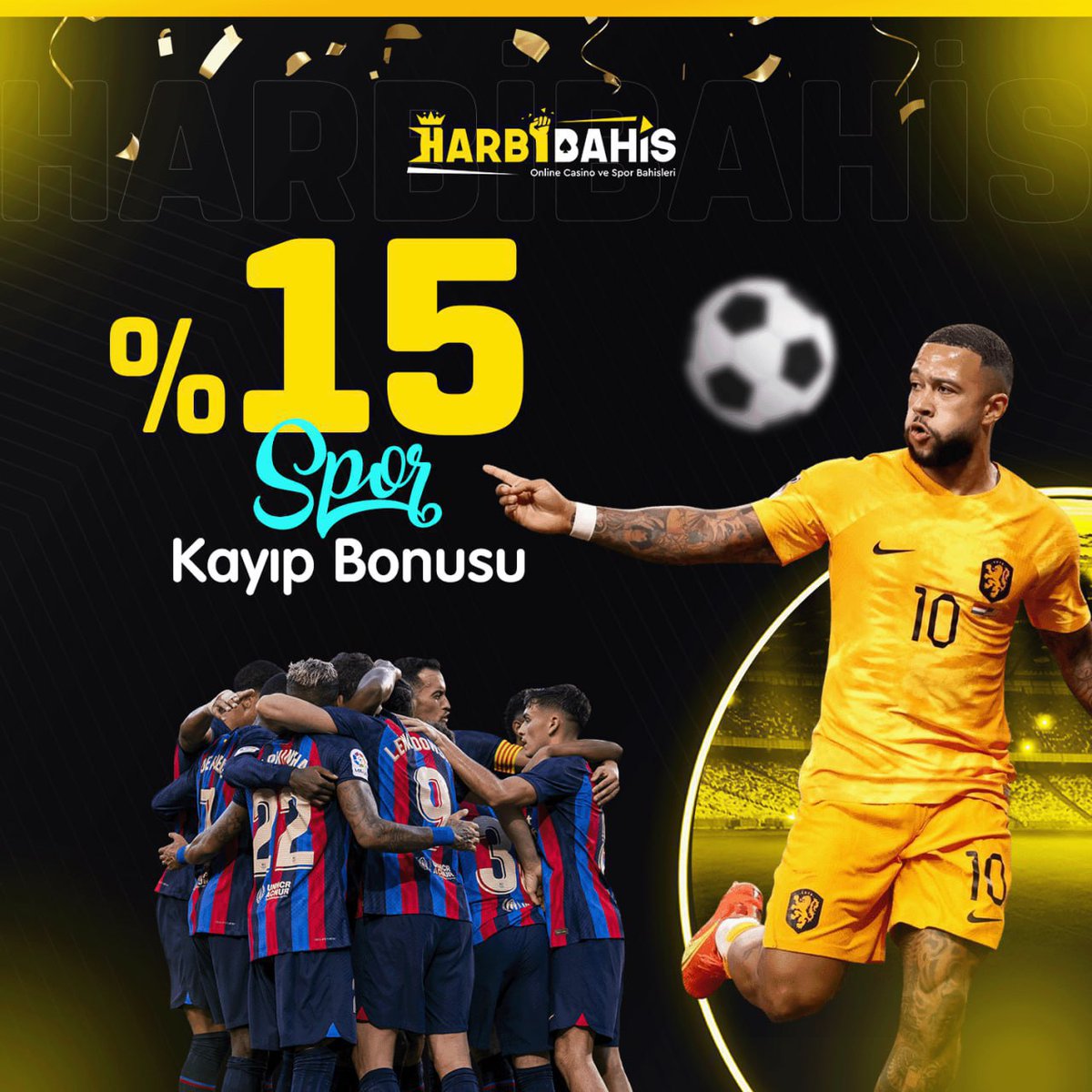 ♥️🤞Kayıplarınıza özel bonus #Harbibahis'te!

⚽️Spor alanında yapmış olduğunuz kayıplara,
✅%15 Kayıp Bonusu fırsatı!

🎯 Harbi kazançlar için:
🔗 harbibahis477.com