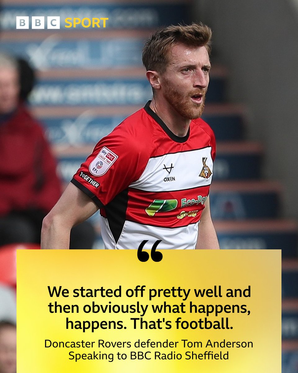 LISTEN | Doncaster Rovers defender Tom Anderson after the 2-2 draw away to Gillingham. Rovers finished fifth and sealed their League Two play-off place as a result. 🎧👉bbc.co.uk/sounds/play/p0… #DRFC | @BBCSheffield