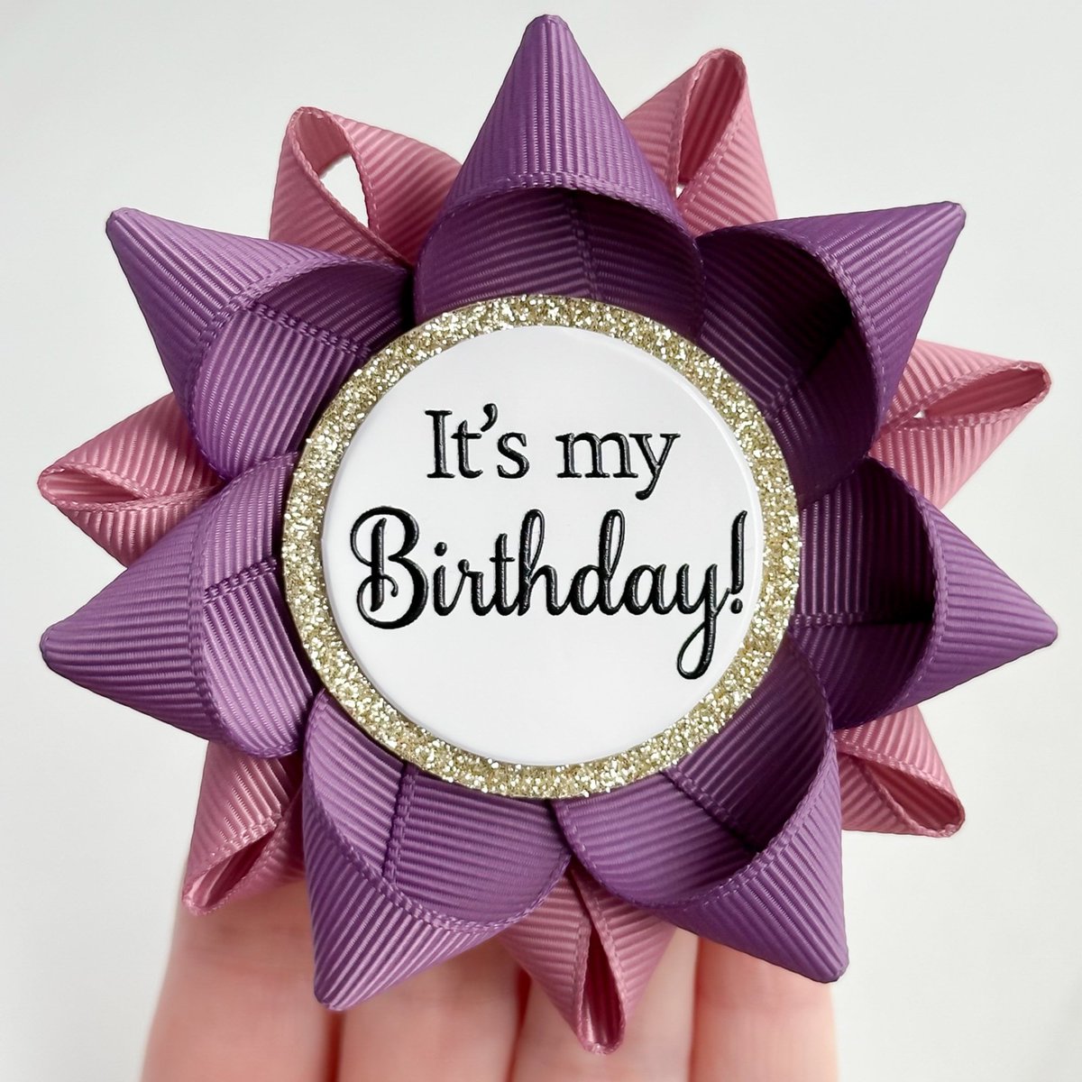 Birthday Gift Ideas for Her, It's My Birthday Pin, Birthday Party Decorations, Womens Birthday Party Ideas, Amethyst and Mauve petalperceptions.etsy.com/listing/691389… #etsy #smallbiz #etsyshop #shopsmall #baby #gifts #party #partyplanning #gift #shop #GiftIdeasForHer