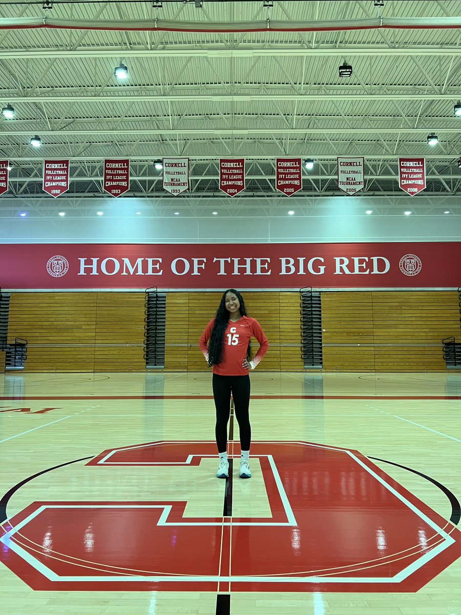 I am EXTREMELY excited to announce my commitment to the application process at Cornell University to play D1 volleyball and further my education! I am so grateful to join the big red family!🐻 #ivyleaguebound