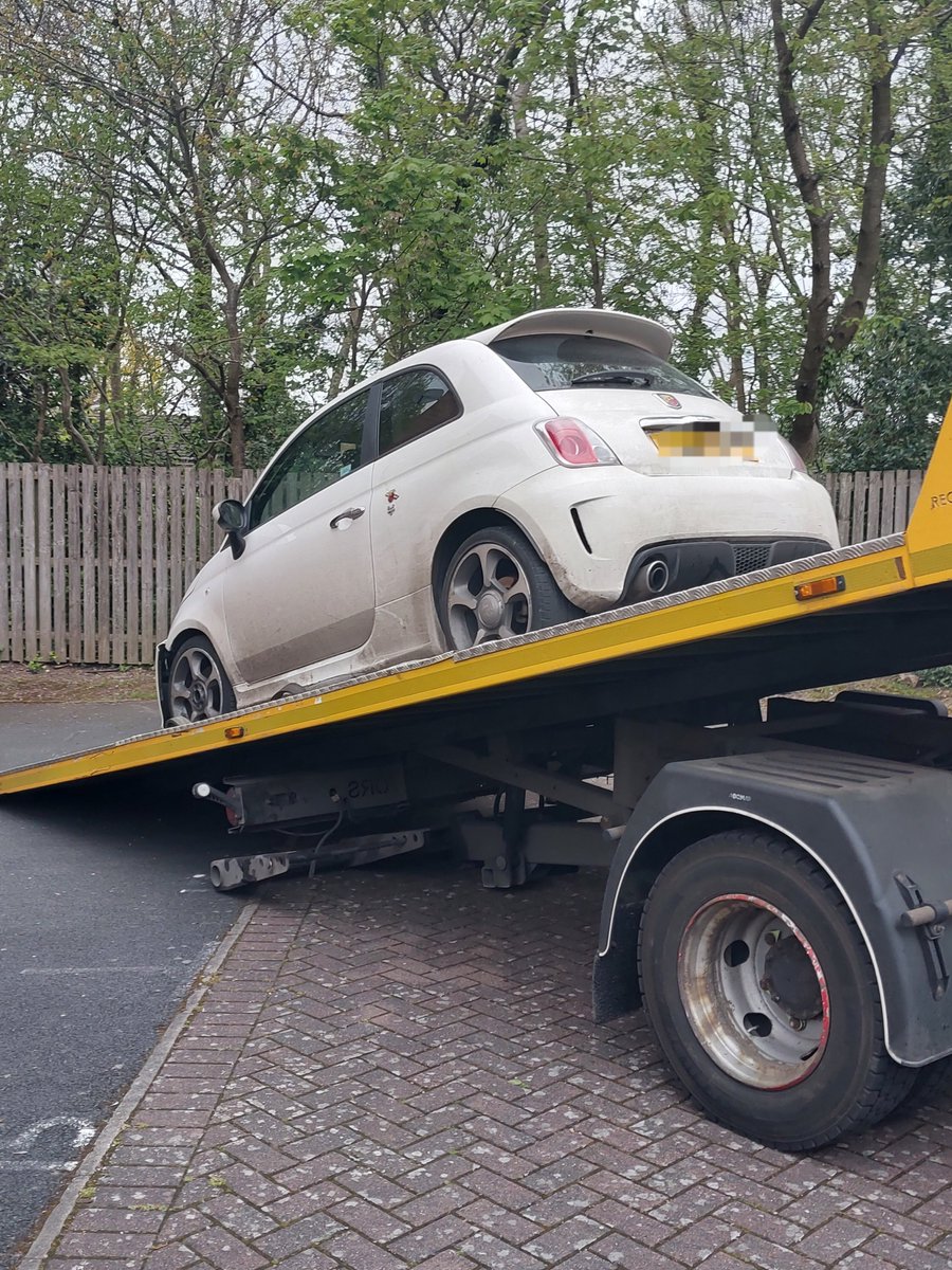 2nd stolen vehicle of the shift. This one was stolen from the town centre and kept for a little while before being dumped in a cul-de-sac. Unbeknownst to our mastermind criminals, the owner of the vehicle lives in said cul-de-sac. Another one for our friends in forensics!