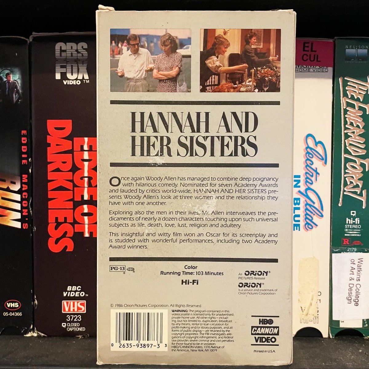 “For all my education, accomplishments and so-called wisdom, I can’t fathom my own heart” #hannahandhersisters #1986movie #woodyallen #miafarrow #diannewiest #barbarahershey #michaelcaine #carriefisher #maxvonsydow #lewisblack #julialouisdreyfus #danielstern #jtwalsh #vhs