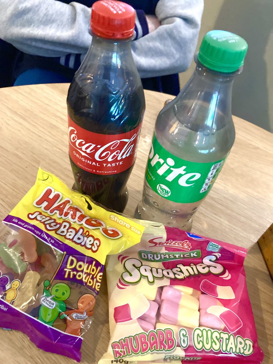 Ready to go in #bideford @Parkdeanresorts all you need #ontour backstage! #entertainment #singers #ourwayduo #jellybabies #swizzels #cocacola #sprite yummy!