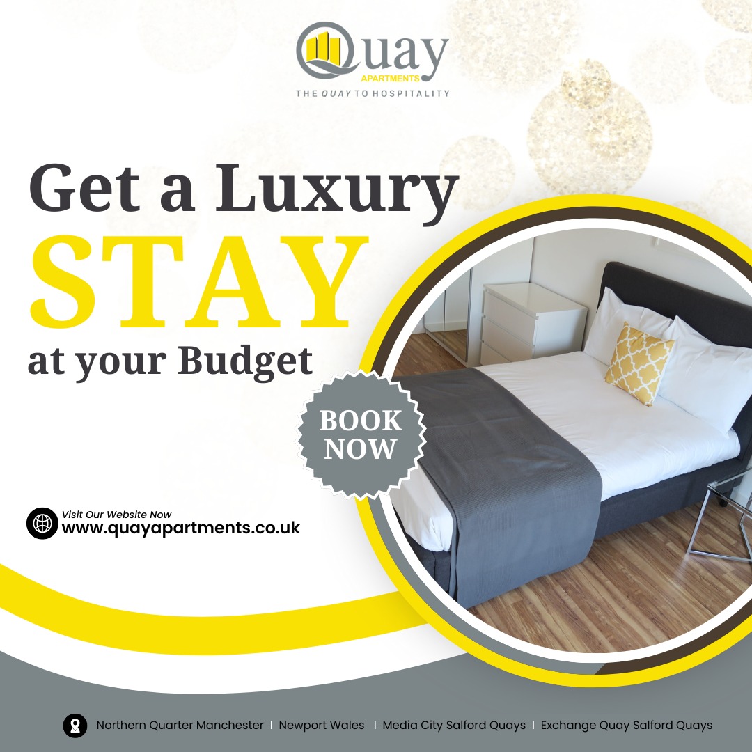 Get a Luxury Stay at your budget with #QuayApartments.

Book your Serviced Apartments now quayapartments.co.uk
#quayapartments #servicedapartment #luxuryapartments #aparthotel #wanderlust #adventureseeker #doyoutravel #travelmore #goexplore #travelgram #travel #weekend