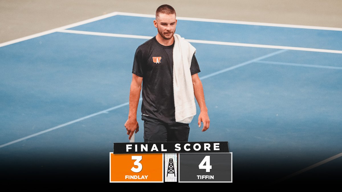 The men's tennis team falls to Tiffin in the Great Midwest Tennis Championship. The Oilers now await their fate in the postseason, as the NCAA will reveal the top-eight teams to advance next week. 🎾: findlayoilers.com/news/2024/4/27…