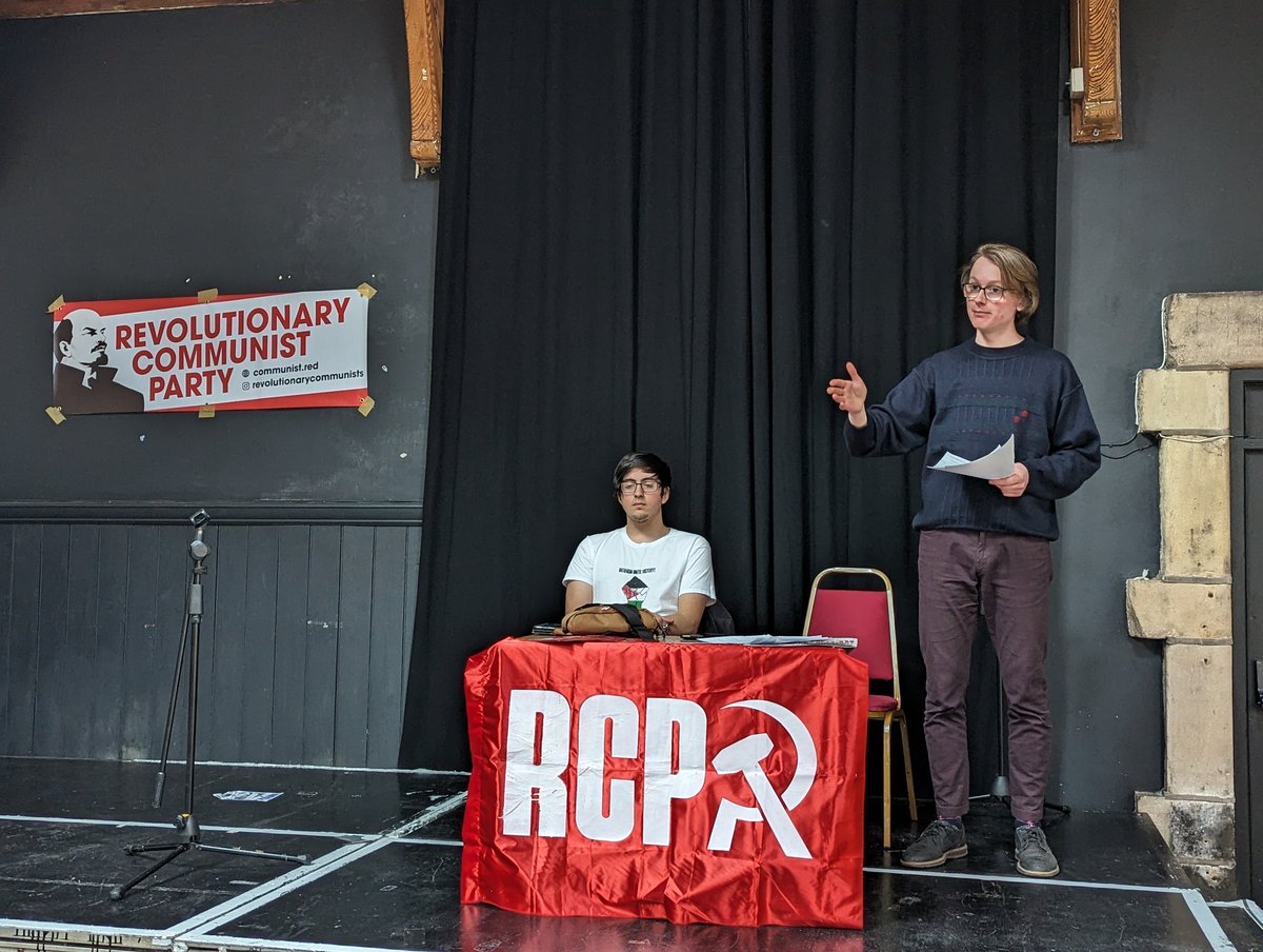 Fantastic RCP launch event today in Lancaster! The town was covered in posters, and lots of new people came along to hear about the founding of the RCP and our perspectives for the British revolution. Everyone from college students to taxi drivers is raring to get stuck in!