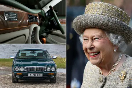 follow_etiosa's tweet image. "Queen Elizabeth's car up for auction! 🚗👑
No need to be a royal to afford it, but you might need to be a mechanic... 🤣🔧
It's a classic, just like the Queen's sense of style! 👵‍👑
Buy it and get a free crown (air freshener)! 👑🚗
#WheelsOfFortune #RoyalRide #AuctionFind