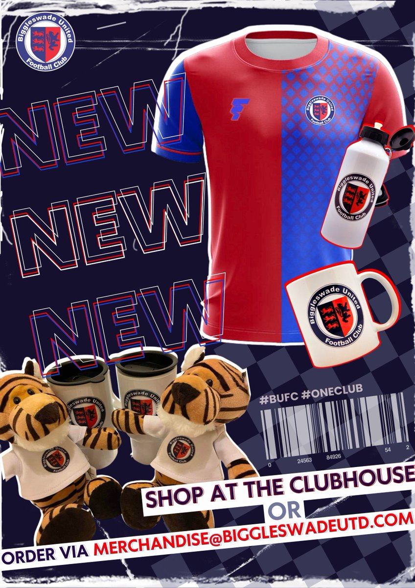 🚨 Merch Alert 🚨 More exclusive club merchandise available in our Clubhouse 🏡 Head straight to the Clubhouse or write to merchandise@biggleswadeutd.com to pick your favourite merchandise 🔴 Merch will soon be available on the club website too! #BUFC #OneClub