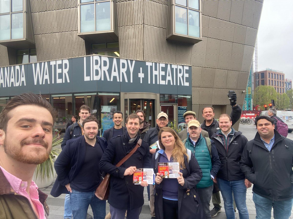 A fantastic day of getting the message out ahead of the next week's #mayoral #elections. Fifteen joined today in #Bermondsey and Old Southwark. And the message: kick Khan out!