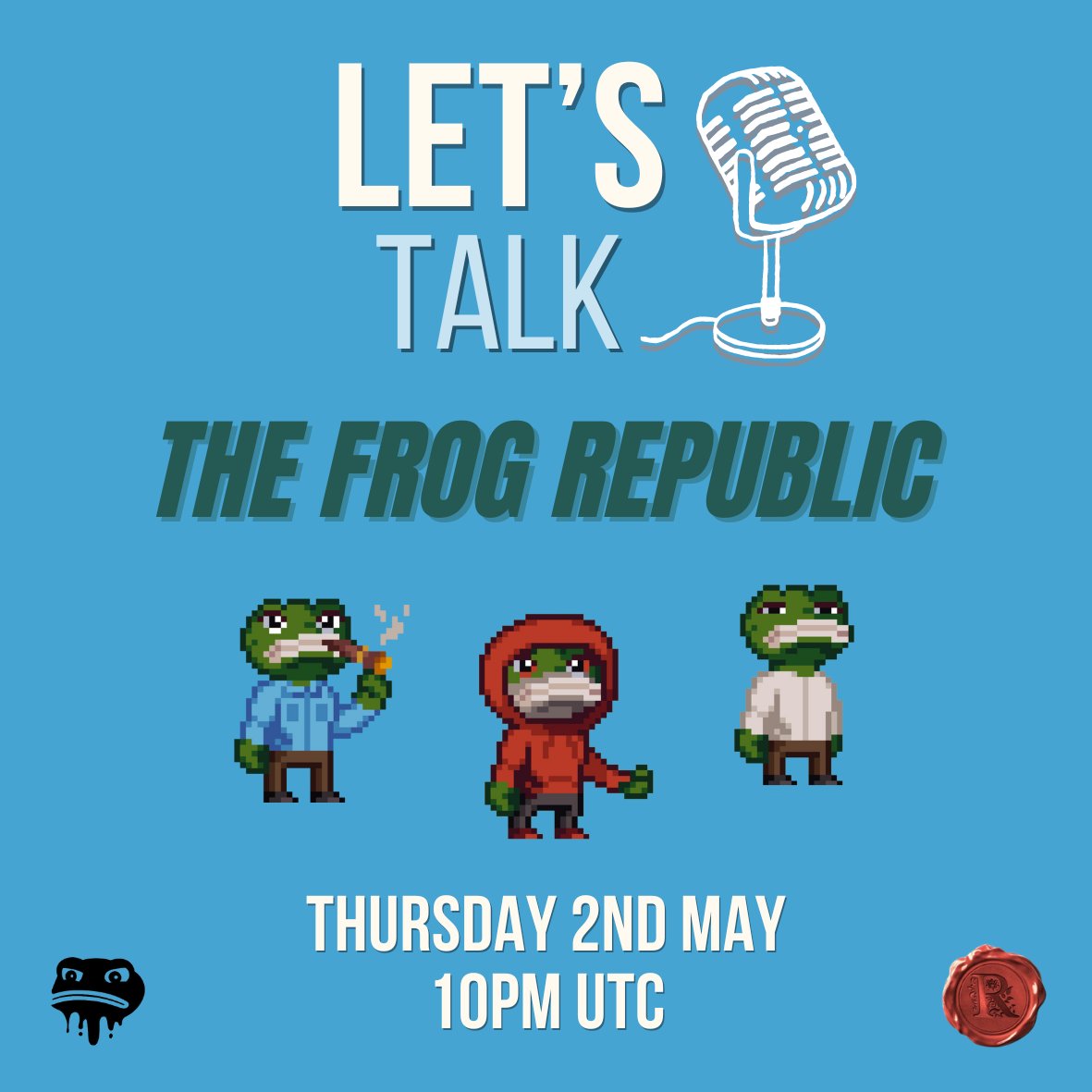 Join us Thursday, May 2nd at 10pm UTC as we talk with @Pons_ETH about @ThePlagueNFT's move to Cardano with The Frog Republic! 🐸 Hosted by myself and @UnpopularEL, we'll discuss the impact on Cardano, DAO plans PLUS we're giving away 5 WL for the upcoming mint! Don't miss out!…