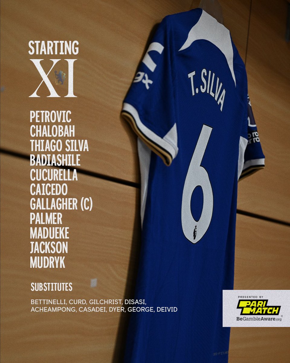 ChelseaFC's tweet photo. Our Blues to face Villa! 👇
@ParimatchUK | #CFC | #AvlChe https://t.co/R2Vh0Fxew3
