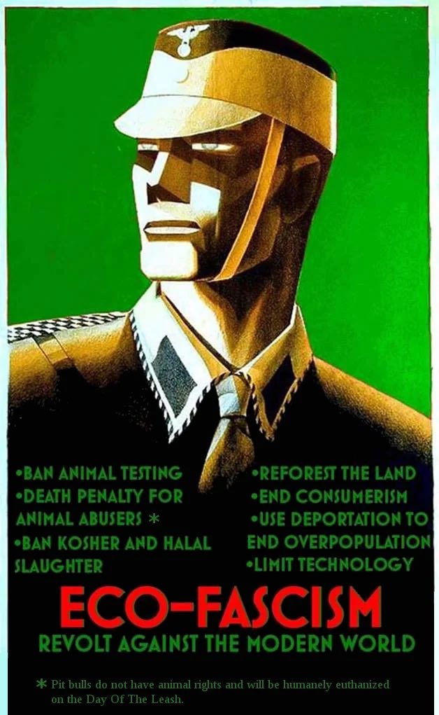 #Ecofascism is the type of #environmentalism necessary for the survival of the Aryan peoples. A healthy environment equals a healthy race.