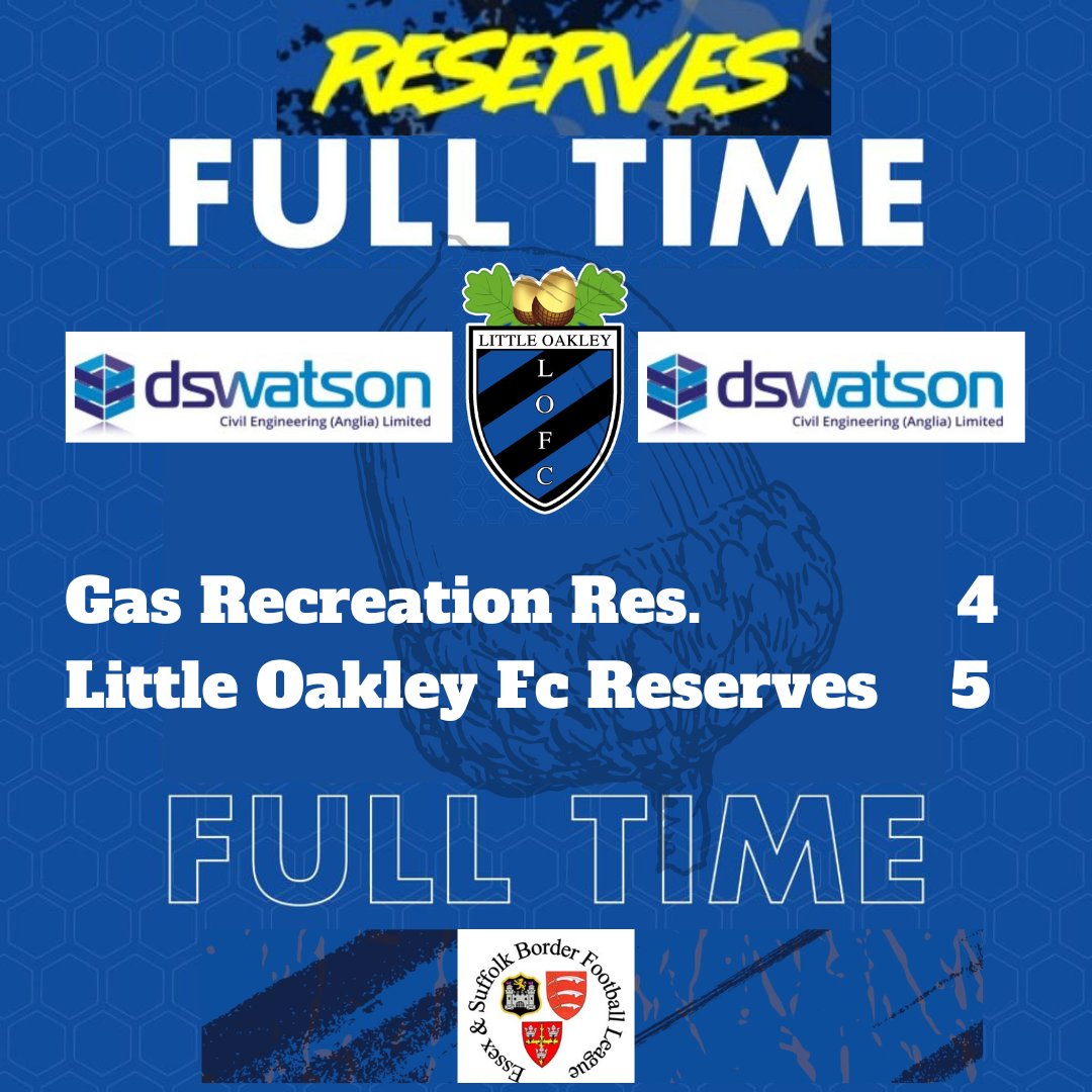 Big result for our Reserve team this afternoon, 3-2 down at Half-Time coming back to win 5-4. Goals from :- Calum Milton ⚽⚽ Chad Clark ⚽ Sam Bruce ⚽ Charlie Braddick-Cox ⚽