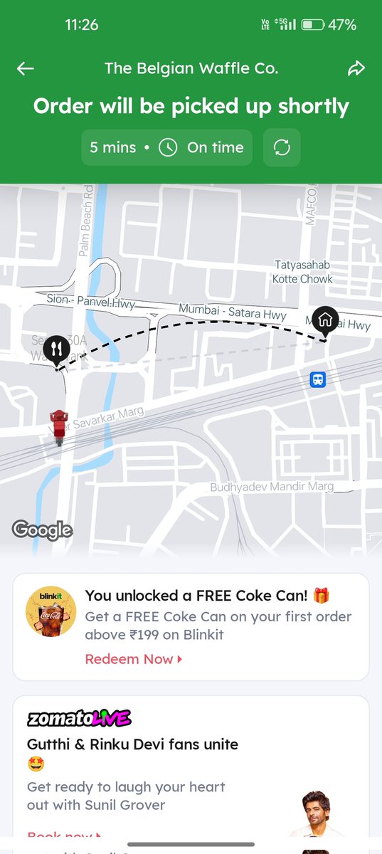 AnokheeMalde's tweet photo. @zomato @zomatocare Waiting for my order past 1 hour. Delivery partner is still not at the restaurant for pick up. Rude behaviour from them stating 'Udke to nahi jaunga na'. Absolutely no way to talk to a support representative in this era of AI chat support. https://t.co/wtJZPSoHwU